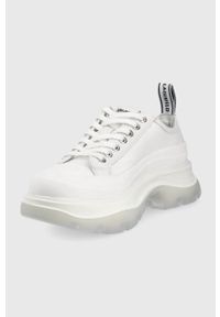 Karl Lagerfeld tenisówki LUNA KL42921 kolor biały. Nosek buta: okrągły. Zapięcie: sznurówki. Kolor: biały. Materiał: guma. Obcas: na platformie #4