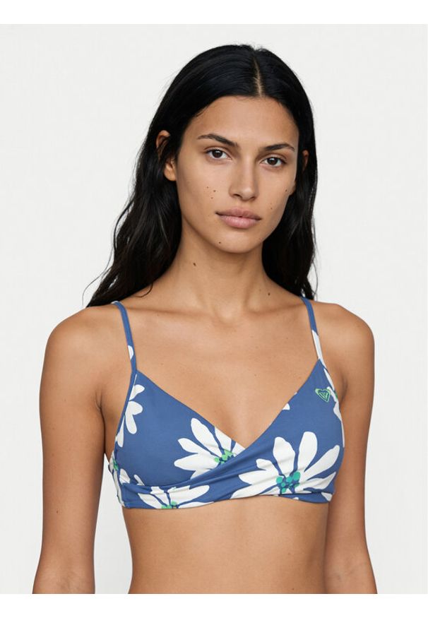 Roxy Góra od bikini Printed Essentials ERJX305694 Niebieski. Kolor: niebieski. Materiał: syntetyk