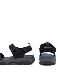 skechers - Skechers Sandały 205112 BLK Czarny. Kolor: czarny. Materiał: materiał #6