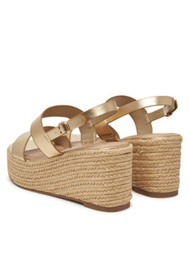 Aldo Espadryle Keoni 13740392 Złoty. Kolor: złoty. Materiał: skóra