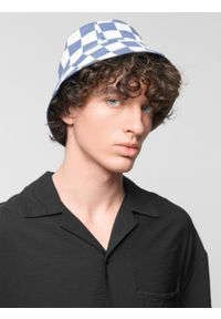outhorn - Dwustronny kapelusz bucket hat męski - kolorowy. Materiał: tkanina, materiał, bawełna. Wzór: kolorowy