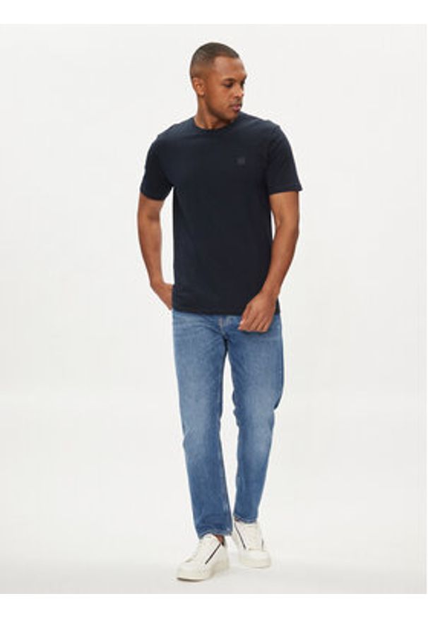BOSS - Boss T-Shirt Tales 50508584 Granatowy Relaxed Fit. Kolor: niebieski. Materiał: bawełna
