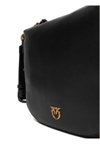 Pinko - PINKO Torebka Hobo Zip Around Mini Ai 25-26 PLTT 105332 A0QO Czarny. Kolor: czarny. Materiał: skórzane