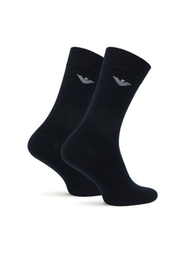 Emporio Armani Underwear Skarpety długie EM000554 AF14446 MB082 Niebieski. Kolor: niebieski. Materiał: bawełna