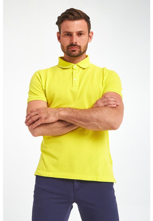 Trussardi Jeans - POLO TRUSSARDI. Okazja: na co dzień. Typ kołnierza: polo. Wzór: haft. Styl: casual