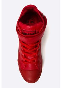 Big-Star - Big Star - Trampki. Nosek buta: okrągły. Kolor: czerwony. Materiał: guma #5