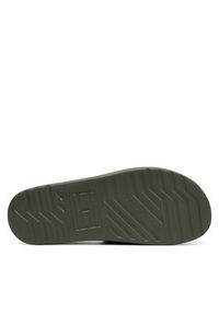 TOMMY HILFIGER - Tommy Hilfiger Klapki Dual Density Hilfiger Pool Slide FM0FM05430 Khaki. Kolor: brązowy #3