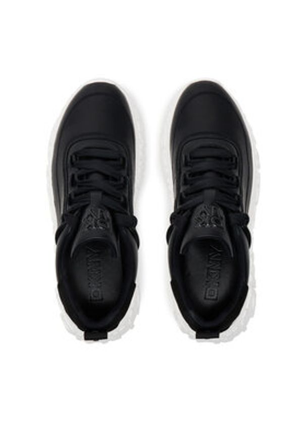 DKNY Sneakersy K1522639 Czarny. Kolor: czarny. Materiał: materiał