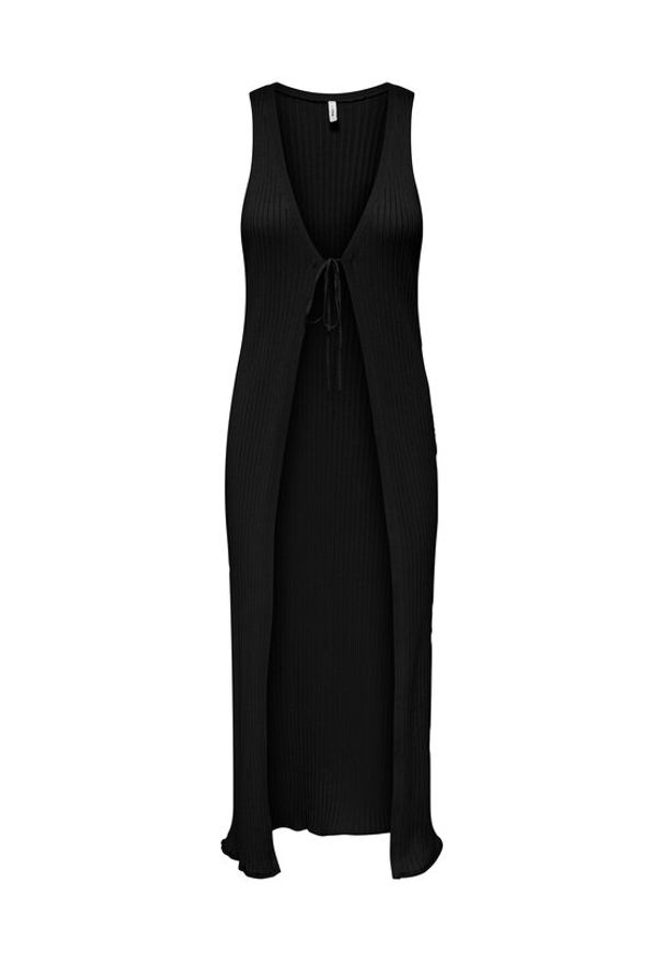 only - ONLY Kardigan Meddi 15347887 Czarny Regular Fit. Kolor: czarny. Materiał: wiskoza