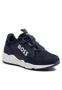 BOSS - Boss Sneakersy J50856 M Granatowy. Kolor: niebieski #4