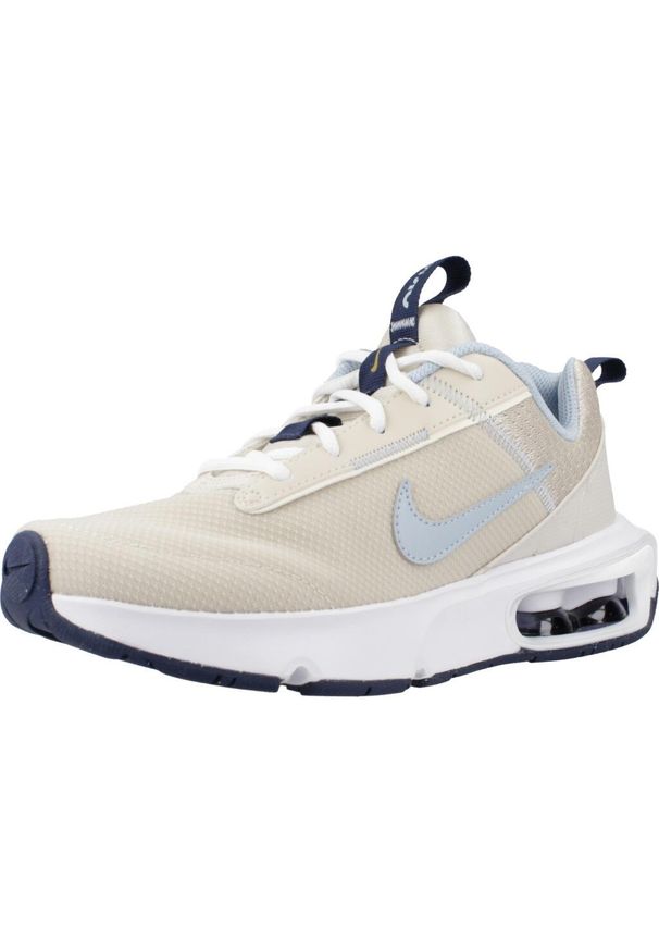 Buty do biegania dla dzieci Nike Air Max Intrlk Lite Bg. Zapięcie: sznurówki. Kolor: beżowy, niebieski, wielokolorowy. Materiał: guma, syntetyk, tkanina, materiał. Szerokość cholewki: normalna. Model: Nike Air Max