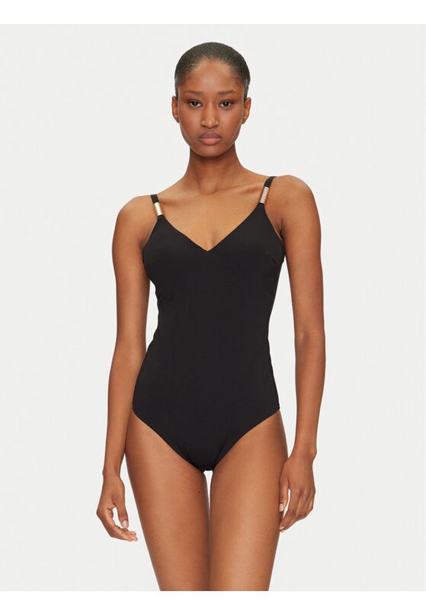 Chantelle Strój kąpielowy Icon C16VUF Czarny. Kolor: czarny. Materiał: syntetyk