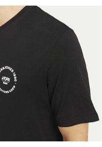 Jack & Jones - Jack&Jones T-Shirt Simon 12269280 Czarny Standard Fit. Kolor: czarny. Materiał: bawełna