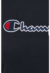 Champion T-shirt bawełniany 114472 kolor czarny. Okazja: na co dzień. Kolor: czarny. Materiał: bawełna. Wzór: haft. Styl: casual #4