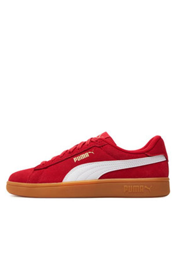 Puma Sneakersy Smash 3.0 Sd 392035-11 Czerwony. Kolor: czerwony. Materiał: skóra