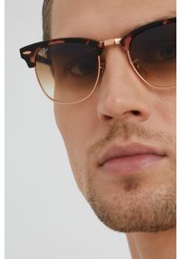 Ray-Ban Okulary 0RB3016 kolor brązowy. Kształt: owalne. Kolor: brązowy #7