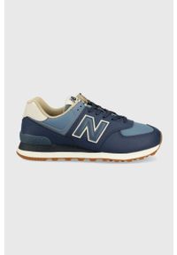 New Balance sneakersy U574VS2 kolor granatowy. Nosek buta: okrągły. Zapięcie: sznurówki. Kolor: niebieski. Materiał: guma. Model: New Balance 574