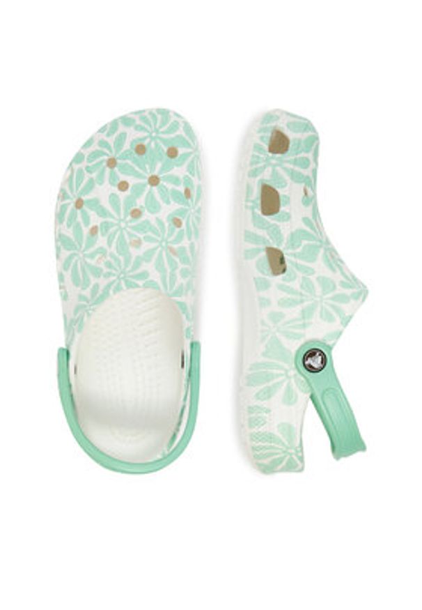 Crocs Klapki BAYA GRAPHIC CLOG 206230-3U3 Biały. Kolor: biały