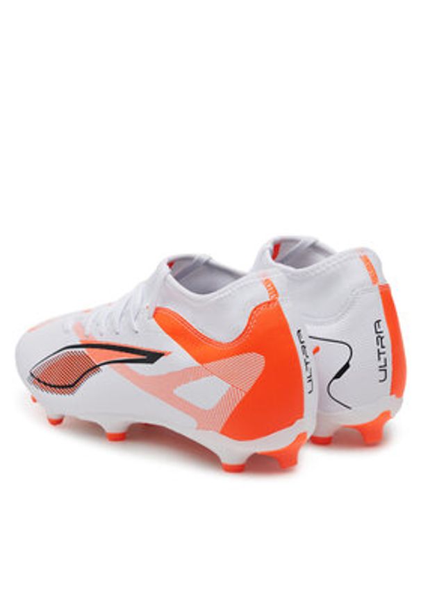 Puma Buty do piłki nożnej Ultra 5 Play+ Fg/Ag 108168 01 Biały. Kolor: biały. Materiał: skóra