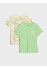 Sinsay - Koszulki 2 pack - zielony. Kolor: zielony