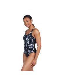 ZOGGS - Strój Kąpielowy Zoggs Actionback – Juliet Print – Rozmiar 36. Kolor: czarny. Wzór: nadruk