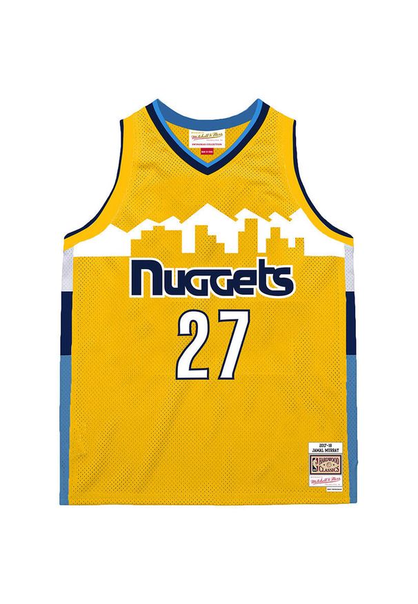 Mitchell & Ness - Koszulka NBA Denver Nuggets Jamal Murray 2017. Kolor: żółty. Sport: koszykówka