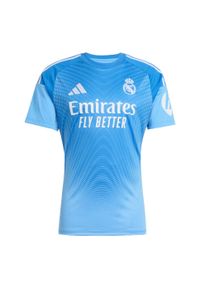 Adidas - Koszulka bramkarska Real Madrid 25/26 Home Goalkeeper. Kolor: niebieski. Sport: piłka nożna