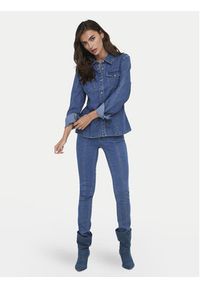 only - ONLY Koszula jeansowa Sasia 15352339 Niebieski Slim Fit. Kolor: niebieski. Materiał: syntetyk, bawełna #2