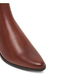 TOMMY HILFIGER - Tommy Hilfiger Botki FW0FW08980 Brązowy. Kolor: brązowy. Materiał: skóra #4