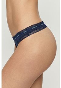 Calvin Klein Underwear - Stringi (3-pack). Kolor: wielokolorowy. Materiał: nylon, dzianina, elastan. Wzór: gładki #5