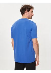 Karl Lagerfeld - KARL LAGERFELD T-Shirt 755027 542221 Niebieski Regular Fit. Typ kołnierza: dekolt w karo. Kolor: niebieski. Materiał: bawełna #5