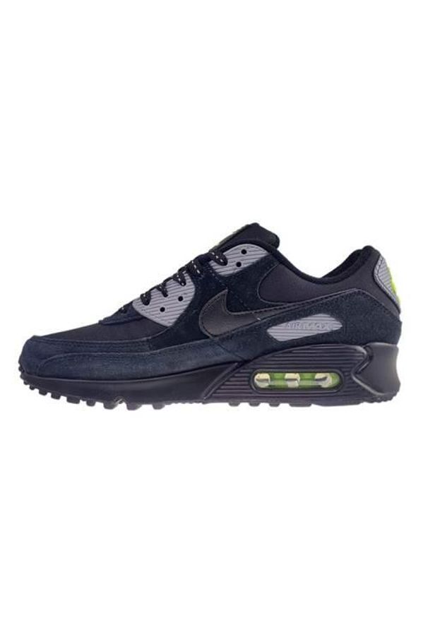 Buty do chodzenia męskie Nike Air Max 90. Zapięcie: sznurówki. Kolor: wielokolorowy. Materiał: guma, skóra, tkanina, materiał, syntetyk. Szerokość cholewki: normalna. Model: Nike Air Max 90, Nike Air Max. Sport: turystyka piesza
