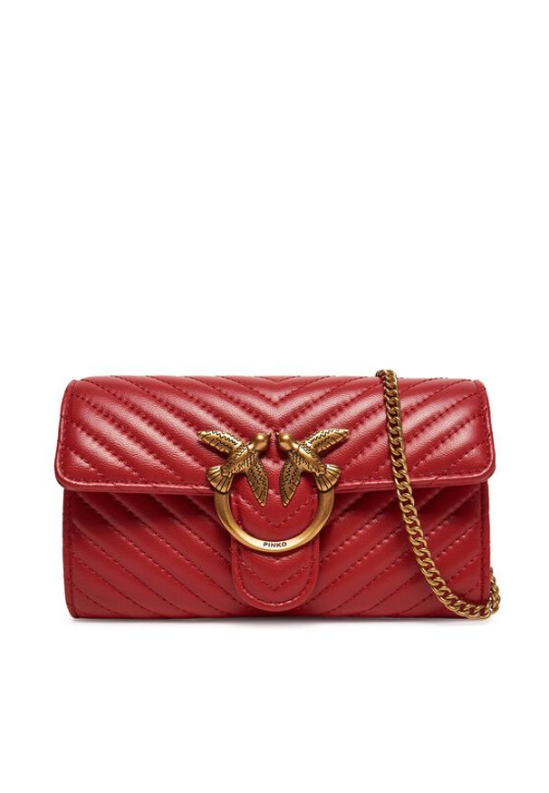 Pinko - PINKO Torebka Love One Wallet C PE 25 PLTT 100062 A0GK Czerwony. Kolor: czerwony. Materiał: skórzane