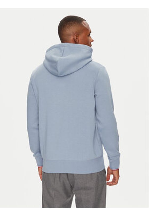 TOMMY HILFIGER - Tommy Hilfiger Bluza Logo MW0MW32673 Niebieski Regular Fit. Kolor: niebieski. Materiał: bawełna, syntetyk