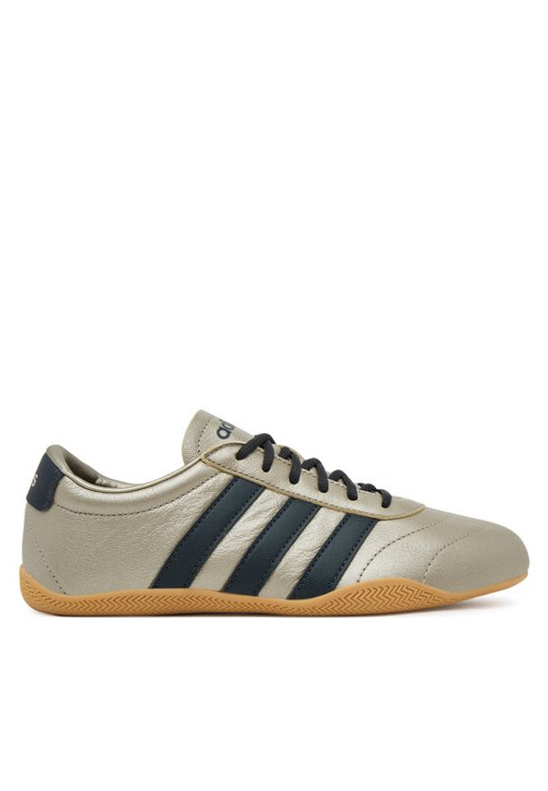 Adidas - adidas Sneakersy Grand Court Lo JQ9681 Złoty. Kolor: złoty. Materiał: skóra