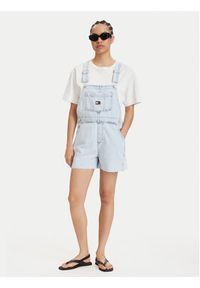 Tommy Jeans Ogrodniczki Dungaree DW0DW22402 Niebieski jasny Relaxed Fit. Kolor: niebieski. Materiał: bawełna #4