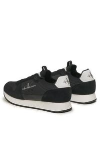 Calvin Klein Jeans Sneakersy Retro Runner Laceup Refl YM0YM00742 Czarny. Kolor: czarny. Materiał: materiał #2
