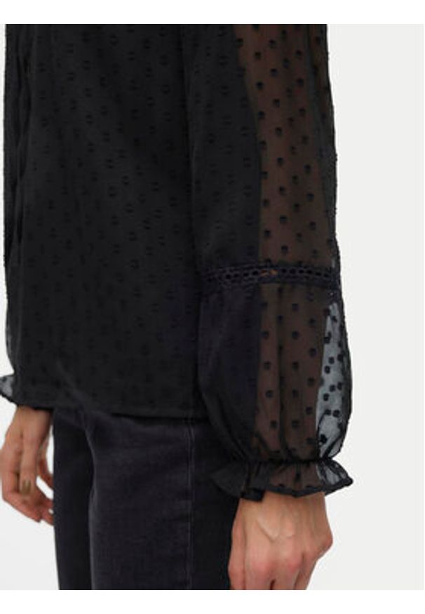 Vero Moda Bluzka Leah 10314692 Czarny Regular Fit. Kolor: czarny. Materiał: syntetyk