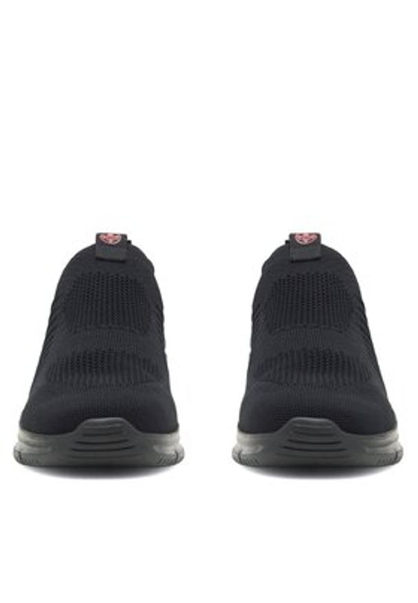 Rieker Sneakersy B7365-00 Czarny. Kolor: czarny. Materiał: materiał