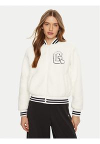 Guess Kurtka bomber V5RL06 KCPC2 Biały Regular Fit. Kolor: biały. Materiał: syntetyk #1