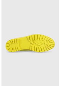 Hugo - HUGO kalosze Tabita Rain Bootie 50475480.735 damskie kolor zielony. Nosek buta: okrągły. Kolor: zielony. Materiał: guma #3