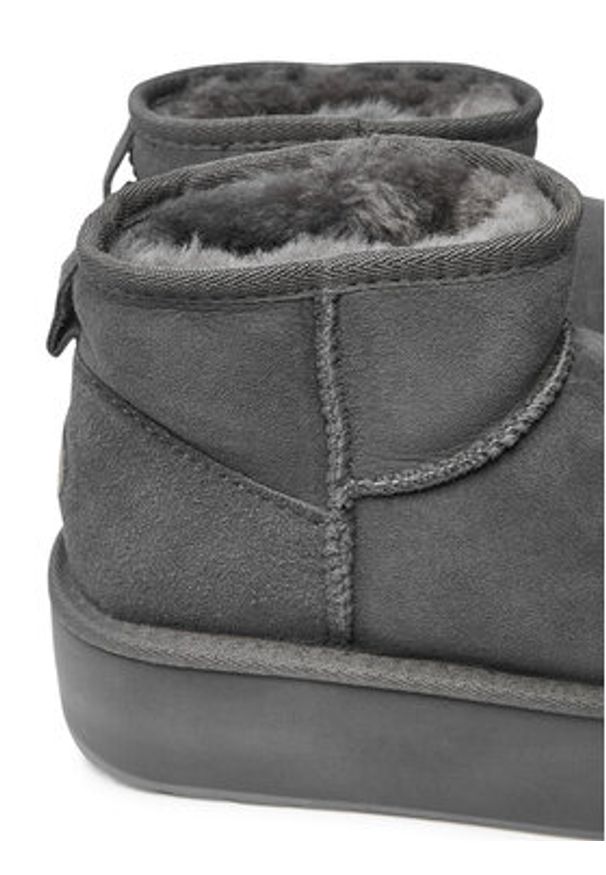 EMU Australia Śniegowce Stinger Micro Flatform W13082 Szary. Kolor: szary. Materiał: skóra