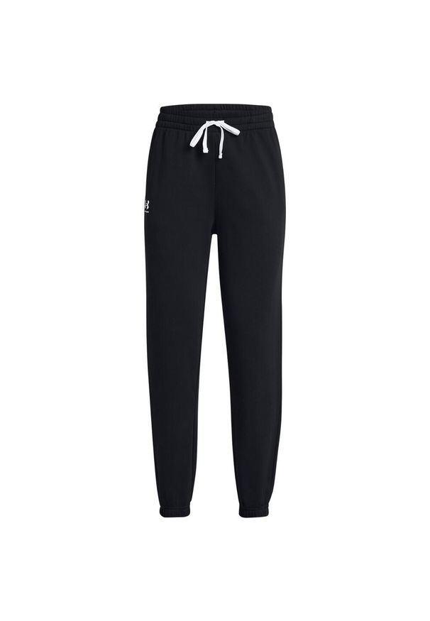 Under Armour - Spodnie Do Biegania Rival French Terry Dla Kobiet. Kolor: czarny. Sport: turystyka piesza