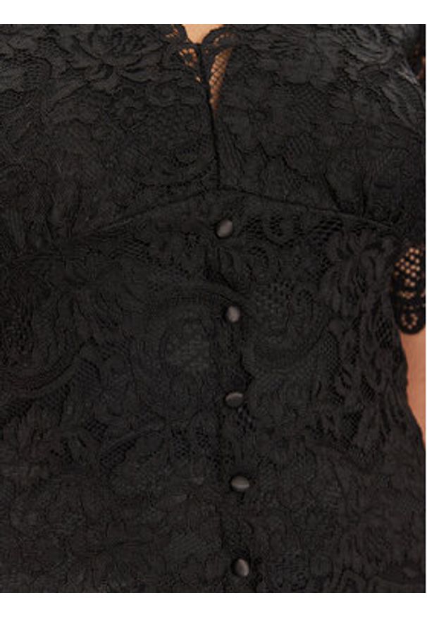 Morgan Bluzka 251-TANGO Czarny Slim Fit. Kolor: czarny. Materiał: syntetyk