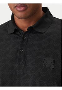 Karl Lagerfeld - KARL LAGERFELD Polo 745071 561251 Czarny Regular Fit. Typ kołnierza: polo. Kolor: czarny. Materiał: bawełna #2