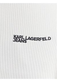 Karl Lagerfeld Jeans Sweter A3W18006 Écru Slim Fit. Materiał: syntetyk #5
