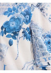 Desigual Koszula Flowers News 24SWCW22 Niebieski Regular Fit. Kolor: niebieski. Materiał: bawełna #4