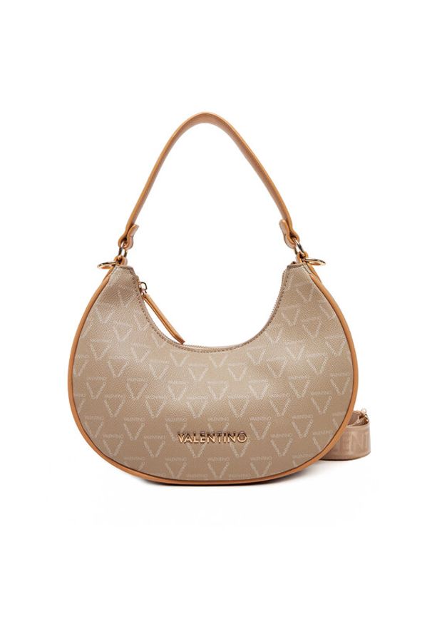 VALENTINO - Valentino Torebka Shelby VBS90A07LOG Beżowy. Kolor: beżowy. Materiał: skórzane