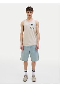 Jack & Jones Tank top Hawaii 12269321 Beżowy Standard Fit. Kolor: beżowy. Materiał: bawełna #3