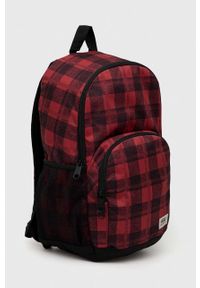 Vans plecak męski kolor czerwony duży wzorzysty. Kolor: czerwony #4